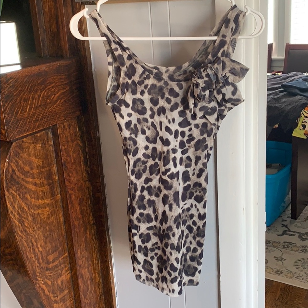 Animal print tank from Cache